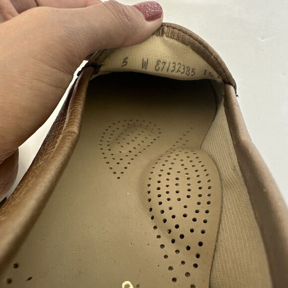 Tripad Sas Comfort Foot Bed Gold Copper Metallic Loafers 5 Womens Casual Slip-on - Picture 5 of 9